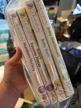 Baby Einstein 4 DVD bundle Bach, MacDonald, numbers, places
